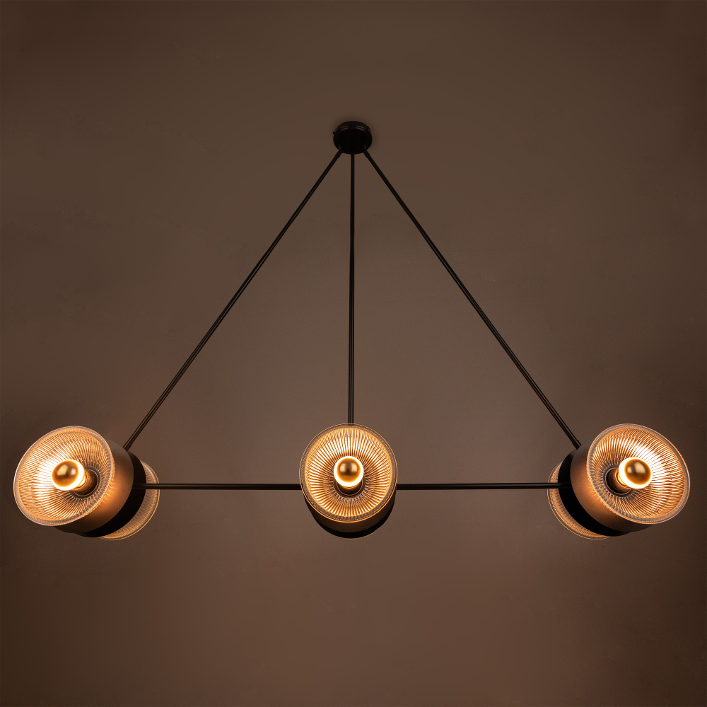 Eclipse Chandelier | Matt Black